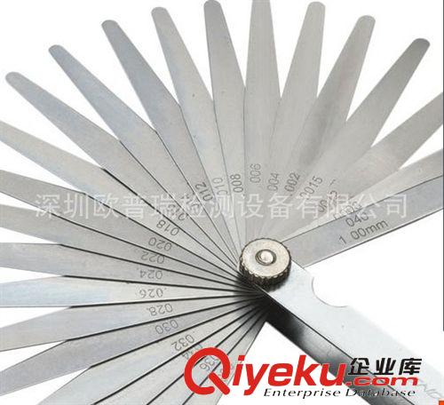 zp 力易得23件套不銹鋼公英制塞尺間隙尺厚薄規(guī)0.02-1mm原始圖片2