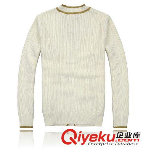 外貿(mào)男裝批發(fā)原單蘇打男士開衫毛衣 大V領修身針織毛線衫 中厚款原始圖片2