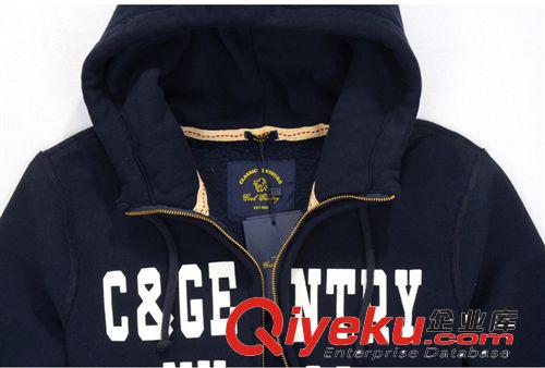 供應(yīng)新品男士衛(wèi)衣 全棉水洗修身繡花連帽套頭衛(wèi)衣 一件代發(fā)原始圖片2