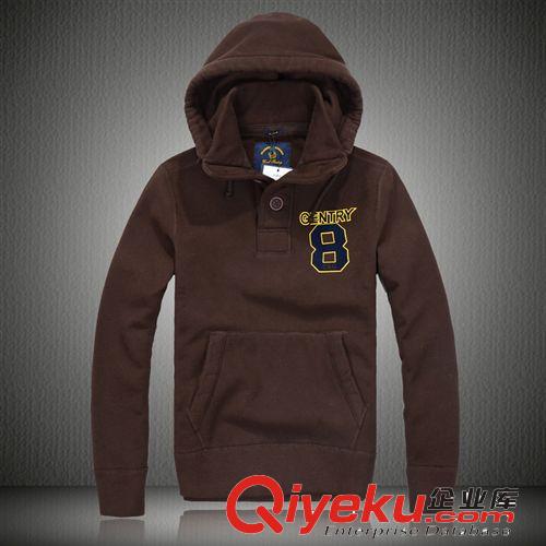 供應(yīng)新品男士衛(wèi)衣 全棉水洗修身繡花連帽套頭衛(wèi)衣 一件代發(fā)