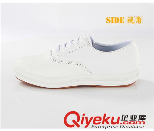 廠家直銷(xiāo) 2014春季新款白色真皮情侶鞋 護(hù)士鞋 運(yùn)動(dòng)休閑單鞋 爆款原始圖片2