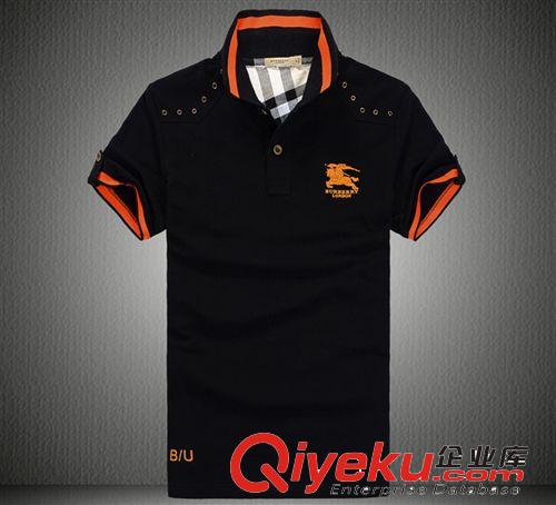 夏季新款男式t恤外貿(mào)男士翻領(lǐng)短袖T恤 廠家批發(fā) 可訂做貨