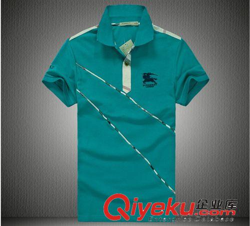 2014夏裝新款男士條紋POLO衫短袖大碼t恤衫批發 一件代發原始圖片2