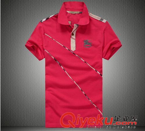 2014夏裝新款男士條紋POLO衫短袖大碼t恤衫批發 一件代發原始圖片3