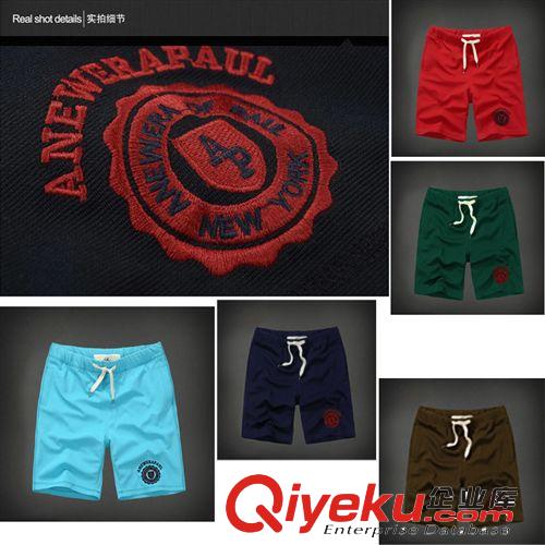 2014新款夏季男式休閑短褲 男裝短褲青蛙刺繡五分褲 一件代發(fā)批發(fā)