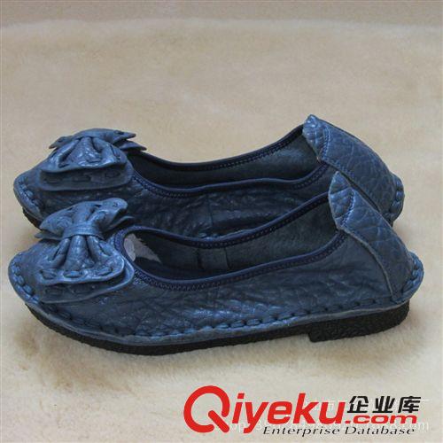 工廠直供一件代發(fā)淑女森系手工女鞋骷髏平跟原創(chuàng)羊皮中山外貿鞋原始圖片2