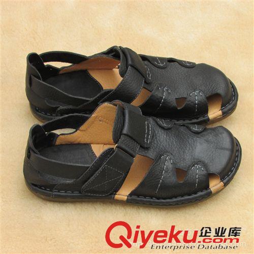 工廠直供 新款男士涼鞋批發(fā)zp洞洞鞋 中山外貿(mào)鞋 原創(chuàng)牛皮原單原始圖片2