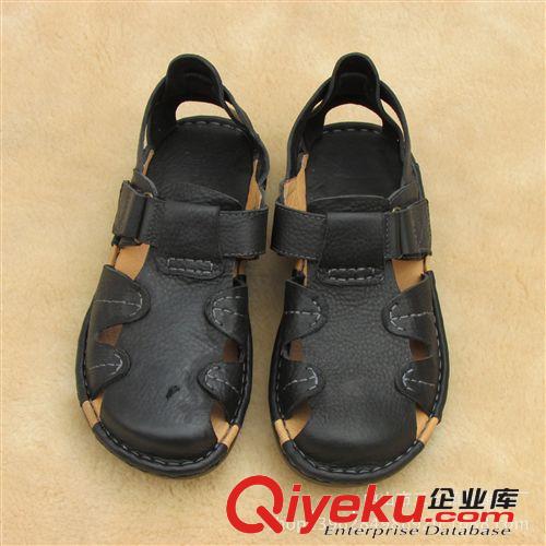 工廠直供 新款男士涼鞋批發(fā)zp洞洞鞋 中山外貿(mào)鞋 原創(chuàng)牛皮原單原始圖片3