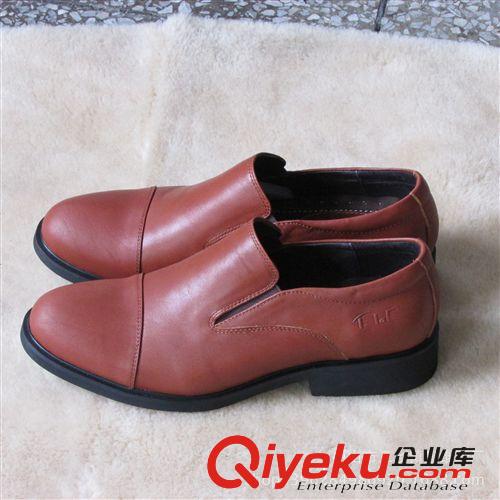 工廠直供促銷熱銷男款原創(chuàng)頭層牛皮 正裝商務(wù)增高男鞋 圓頭爆款！原始圖片2