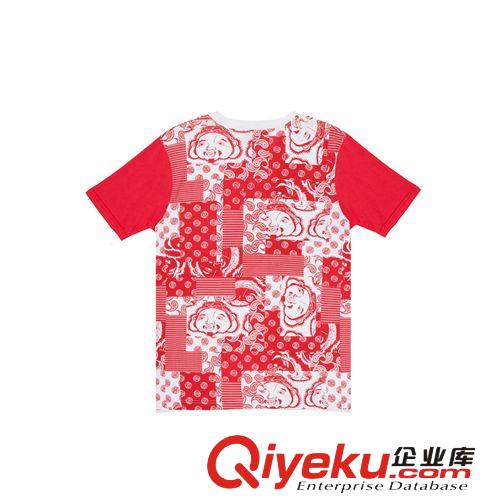 evisu福神2014春夏新款 假紅口袋佛頭印花男裝純棉短袖T恤原始圖片2
