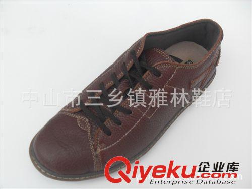 供應(yīng)批發(fā) 新款 男款牛皮 日常休閑鞋 外貿(mào)鞋 磨沙皮