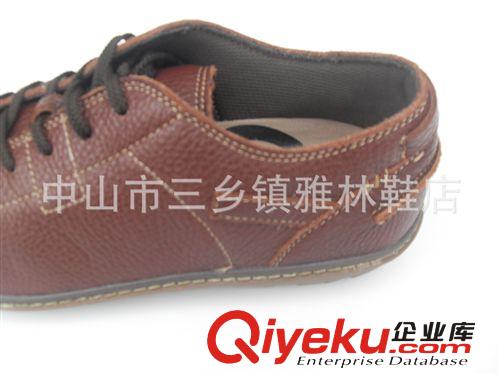 廠家直銷 春季新款休閑男鞋 牛皮舒適 英倫韓版板鞋 潮流平底皮鞋原始圖片3