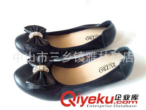 韓版熱賣真皮女鞋　時尚休閑簡約平底　跳舞鞋　健康鞋　豆豆鞋原始圖片2