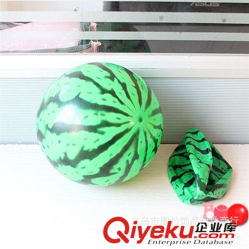 B029   2元7寸(18CM)西瓜皮球充气皮球 波波球  充气玩具