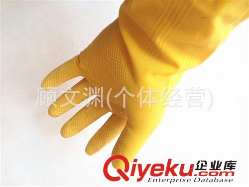 南洋牛筋乳膠手套 加長加厚牛筋耐酸堿家庭用工業(yè)用橡膠手套 批發(fā)原始圖片2