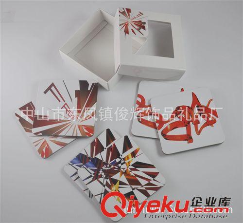 2013冬季{zx1}創(chuàng)意廣告促銷禮品 套裝卡通 灰板紙軟木杯墊