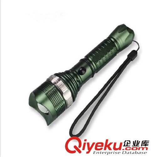 批發(fā)CERE Q5 鋁合金材質(zhì) 強(qiáng)光充電手電筒 LED 三檔變焦 禮盒裝