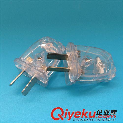 全透明水晶單相二極插頭 10A兩極電源插只  型號203原始圖片2