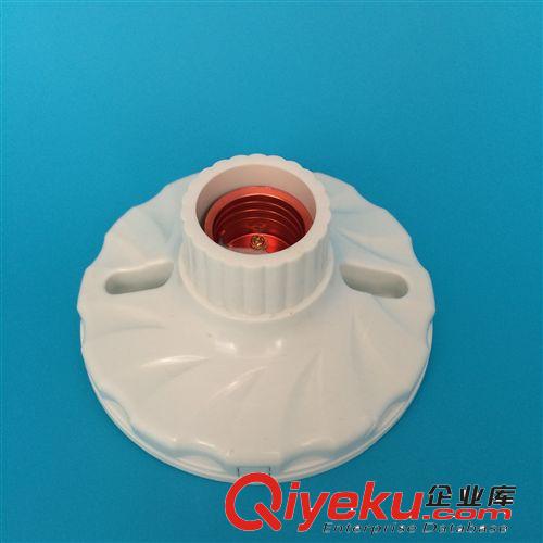 【重磅新品】節(jié)能燈專用120mmPP原料大平燈座  型號610-PP原始圖片2