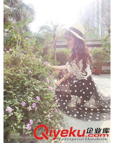 歐美dp 針織上衣+網紗長裙套裝 歐美明星款女裝 gd精品88144原始圖片2