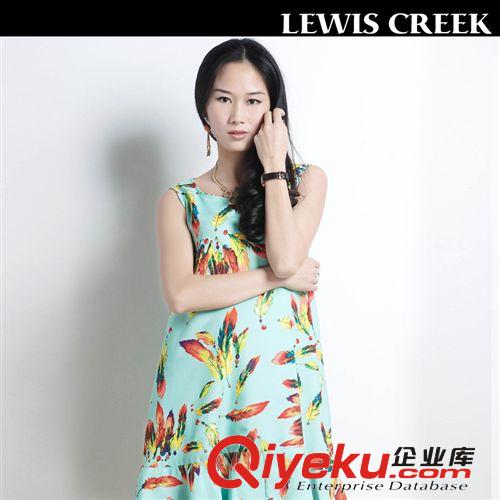 歐洲站夏季歐美明星款 真絲無(wú)袖連衣裙一件代發(fā) 8841