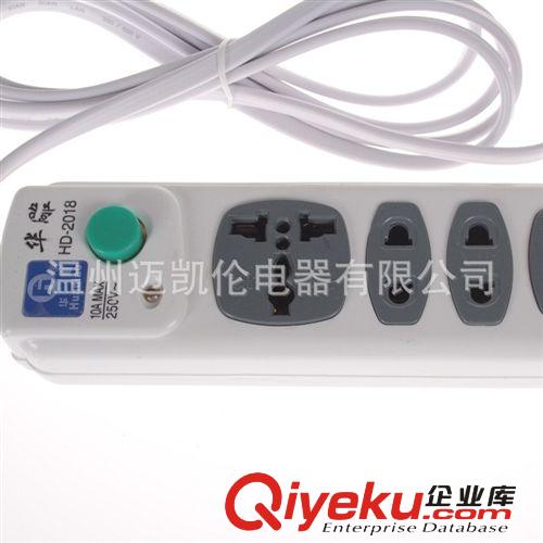 華雕 2018 /2.2米-6米 電源轉(zhuǎn)換器 多功能接線板 插板  二插頭原始圖片2