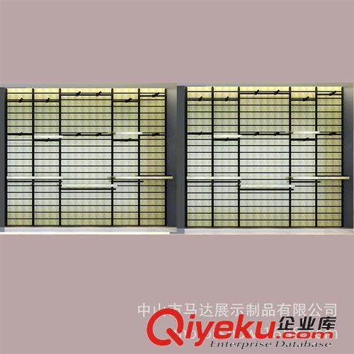 人氣不銹鋼 男裝貨架 服裝專賣店 靠墻 展示高柜 架MD-FBG207原始圖片2