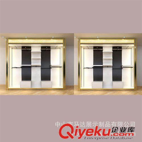 熱賣不銹鋼 男裝貨架 服裝專賣店 靠墻 展示高柜 架MD-FBG205