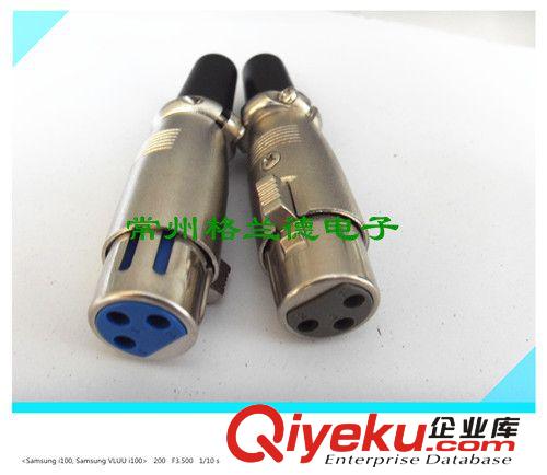 3P xlr 連接器 卡儂母座 卡農 卡龍頭原始圖片3
