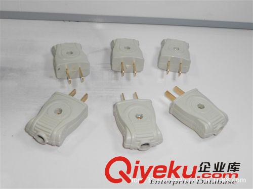 供應(yīng)純銅插片兩極電源插頭原始圖片3