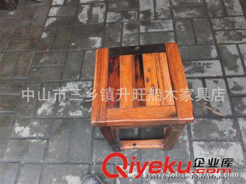 船木四方凳 換鞋凳 橫條凳 茶桌凳 實木凳 陽臺花園家具 原生態原始圖片2
