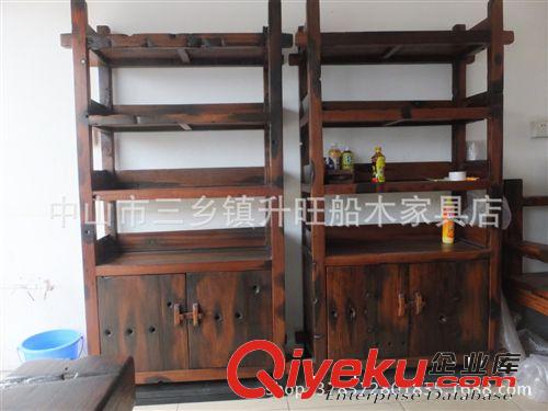 船木茶水柜餐邊柜 兩抽儲物柜 角邊柜 酒柜 實(shí)木柜 原生態(tài)家具