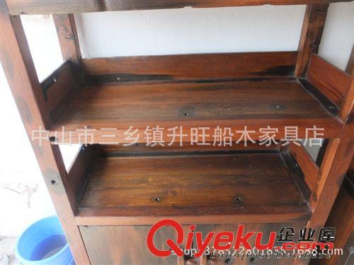老船木書柜 船木博古架 實(shí)木展示架 明清古典書房家具 定制家具原始圖片3