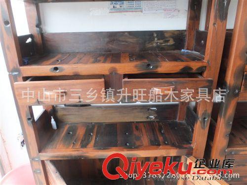 老船木書(shū)柜 船木博古架 展示架 實(shí)木書(shū)柜 儲(chǔ)物柜 明確古典書(shū)房原始圖片3