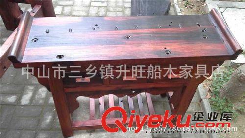 船木玄關臺 翹頭臺 條案 神臺 三抽儲物臺 明確古典家具