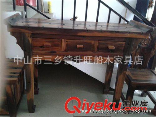 船木翹頭臺 條案 供桌 神臺 三抽儲物臺 玄關臺 明確古典家具
