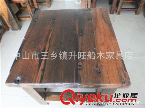 船木茶桌 休閑茶桌 打牌桌 兒童寫字桌 實木茶桌 明確古典船木