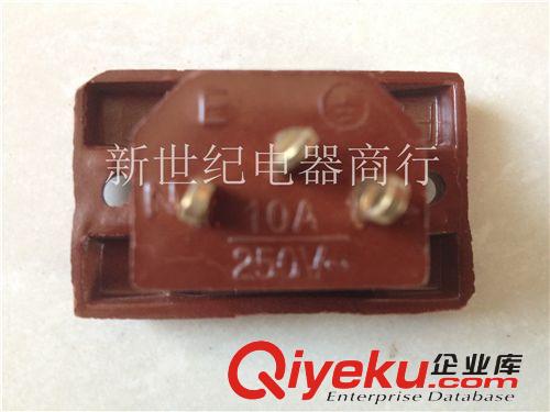 電飯鍋插座、多用鍋插座、銅片銅腳插座、棕色膠木插座1.5銅片原始圖片3