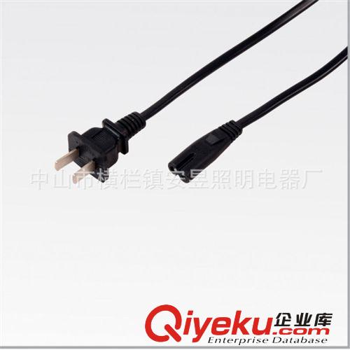 美規 UL 非極性兩扁插 (圓線） 插頭線 電源線
