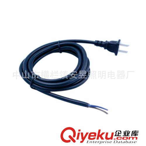 美規 UL 非極性兩扁插 (圓線） 插頭線 電源線原始圖片2