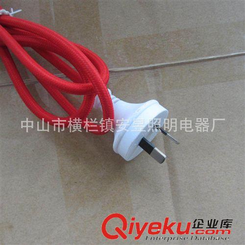 澳規編織電源線 澳規電源線 兩極插頭線原始圖片2