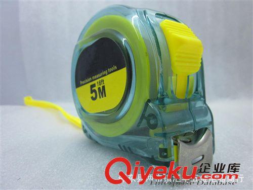 批發(fā)供應(yīng)新款半透明藍(lán)色鋼卷尺耐摔尺殼卷尺原始圖片2