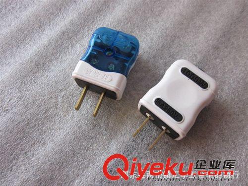 二極銅片轉動包膠加厚插頭二元店熱銷產品兩極電源插頭五金店原始圖片2