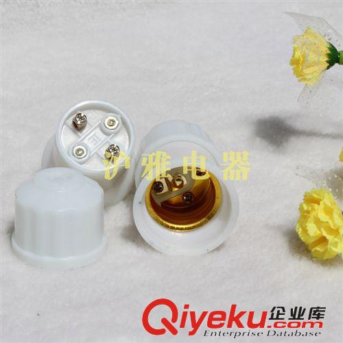 【優質批發】螺口燈頭 膠木阻燃瓷白燈頭 懸吊式螺口燈座廠家批發原始圖片3