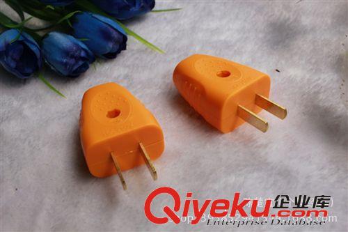 廠家批發 優質保證  黃色軟膠三極電源插頭