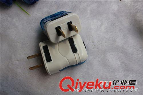 廠家直銷 一體成型包膠二極電源插頭