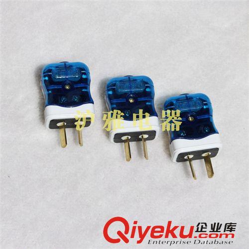 廠家直銷 一體成型包膠二極電源插頭