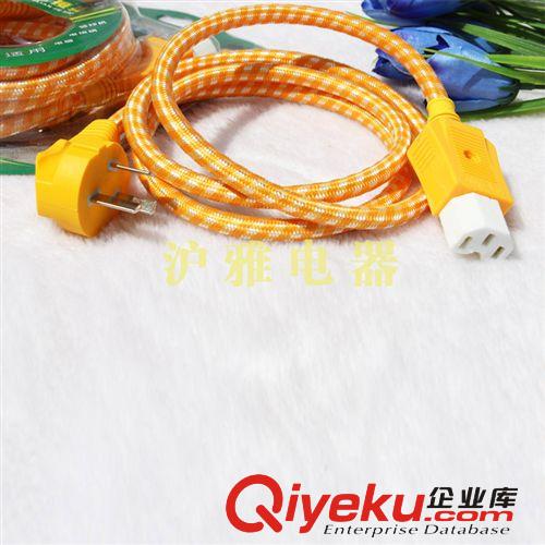 廠家批發 布花+PVV磁頭電飯鍋連接線/電腦連接線原始圖片2