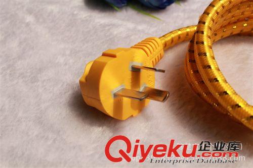 廠家直銷(xiāo)花布{wn}瓷頭電源連接線 電飯鍋電源線