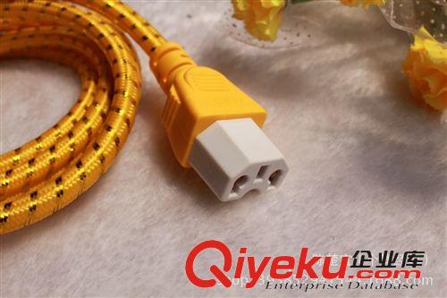 廠家直銷(xiāo)花布{wn}瓷頭電源連接線 電飯鍋電源線